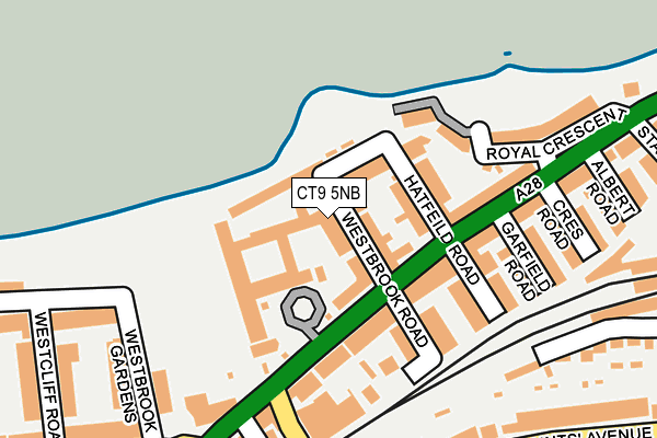 CT9 5NB map - OS OpenMap – Local (Ordnance Survey)