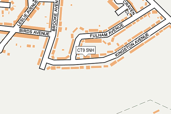 CT9 5NH map - OS OpenMap – Local (Ordnance Survey)