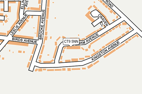 CT9 5NN map - OS OpenMap – Local (Ordnance Survey)