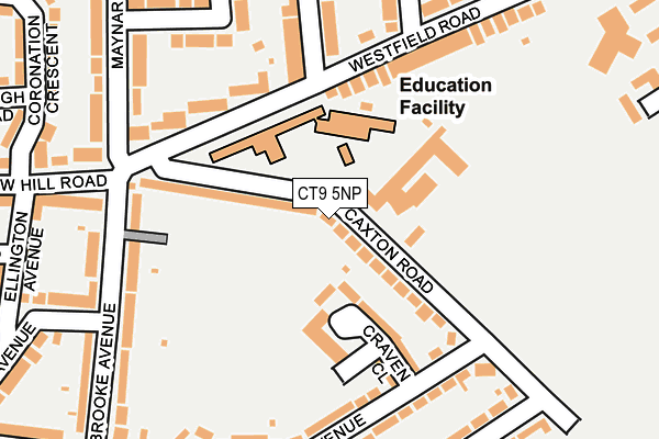 CT9 5NP map - OS OpenMap – Local (Ordnance Survey)