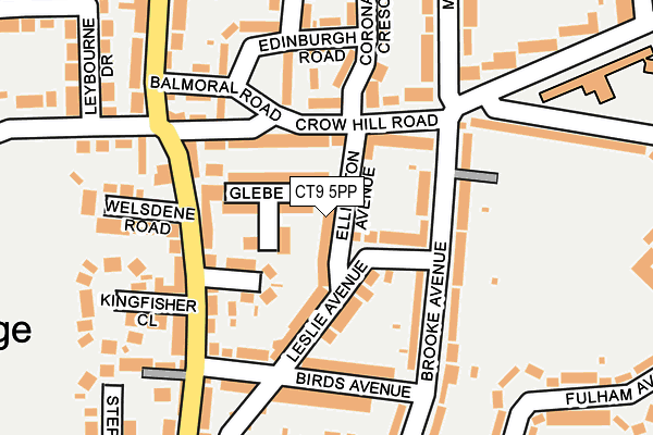 CT9 5PP map - OS OpenMap – Local (Ordnance Survey)