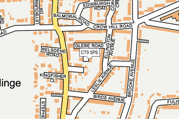 CT9 5PS map - OS OpenMap – Local (Ordnance Survey)