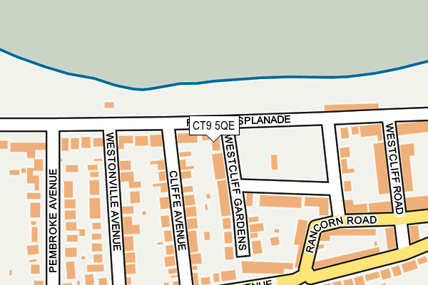 CT9 5QE map - OS OpenMap – Local (Ordnance Survey)