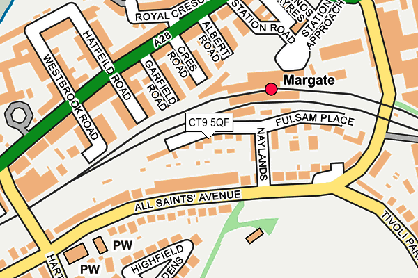 CT9 5QF map - OS OpenMap – Local (Ordnance Survey)