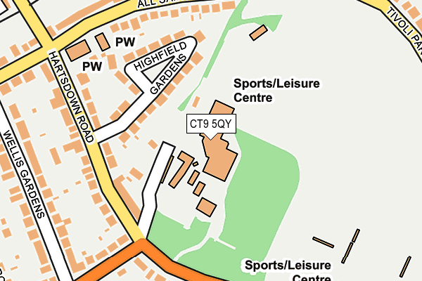 CT9 5QY map - OS OpenMap – Local (Ordnance Survey)