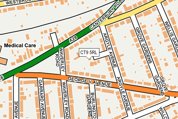 CT9 5RL map - OS OpenMap – Local (Ordnance Survey)