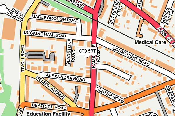CT9 5RT map - OS OpenMap – Local (Ordnance Survey)
