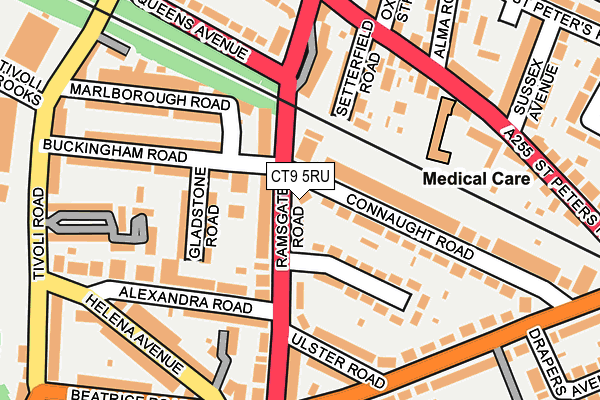 CT9 5RU map - OS OpenMap – Local (Ordnance Survey)