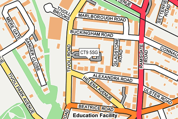 CT9 5SG map - OS OpenMap – Local (Ordnance Survey)