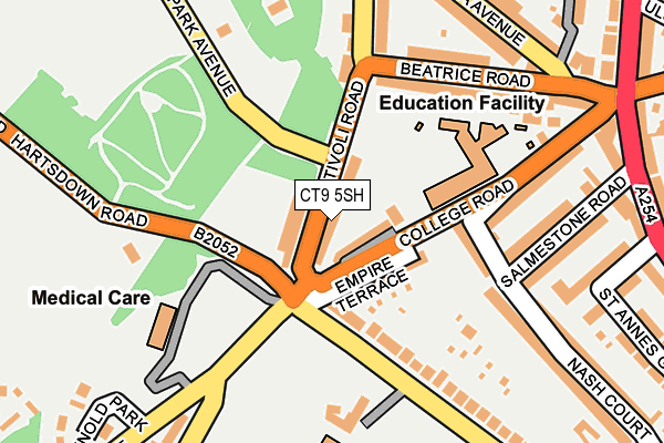 CT9 5SH map - OS OpenMap – Local (Ordnance Survey)
