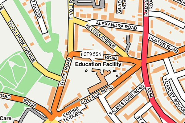 CT9 5SN map - OS OpenMap – Local (Ordnance Survey)