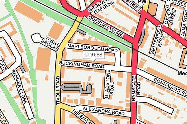 CT9 5SS map - OS OpenMap – Local (Ordnance Survey)