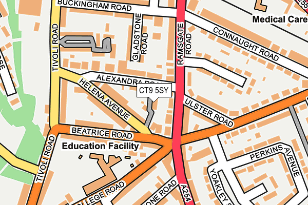 CT9 5SY map - OS OpenMap – Local (Ordnance Survey)