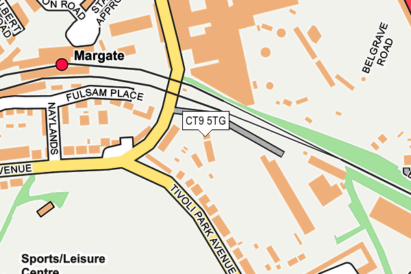 CT9 5TG map - OS OpenMap – Local (Ordnance Survey)