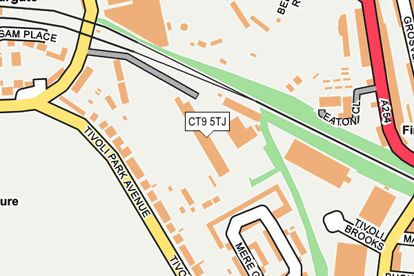 CT9 5TJ map - OS OpenMap – Local (Ordnance Survey)