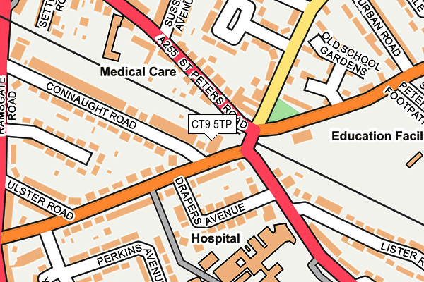 CT9 5TP map - OS OpenMap – Local (Ordnance Survey)