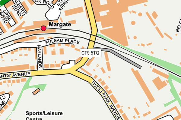 CT9 5TQ map - OS OpenMap – Local (Ordnance Survey)
