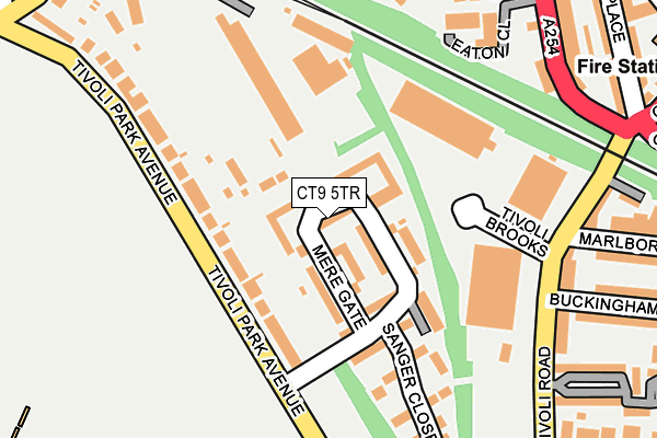 CT9 5TR map - OS OpenMap – Local (Ordnance Survey)