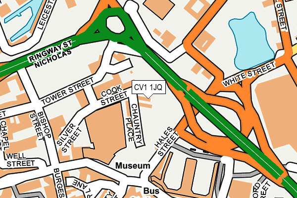 CV1 1JQ map - OS OpenMap – Local (Ordnance Survey)