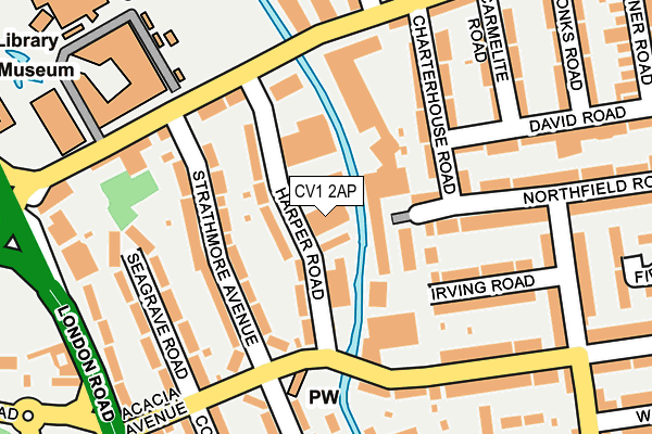 CV1 2AP map - OS OpenMap – Local (Ordnance Survey)