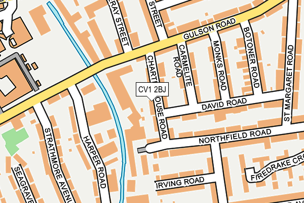 CV1 2BJ map - OS OpenMap – Local (Ordnance Survey)
