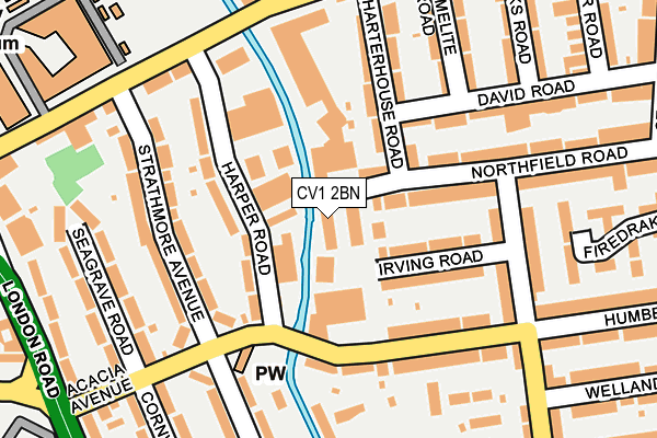 CV1 2BN map - OS OpenMap – Local (Ordnance Survey)