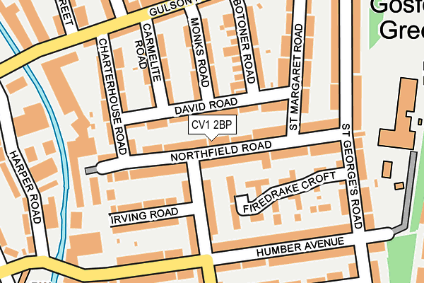 CV1 2BP map - OS OpenMap – Local (Ordnance Survey)