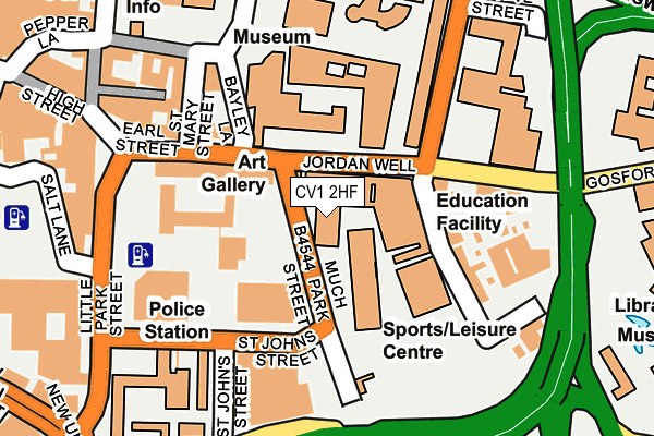 CV1 2HF map - OS OpenMap – Local (Ordnance Survey)