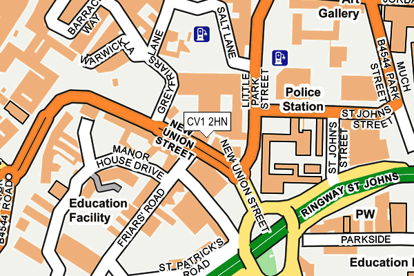 CV1 2HN map - OS OpenMap – Local (Ordnance Survey)