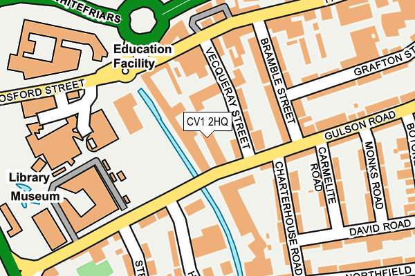 CV1 2HQ map - OS OpenMap – Local (Ordnance Survey)