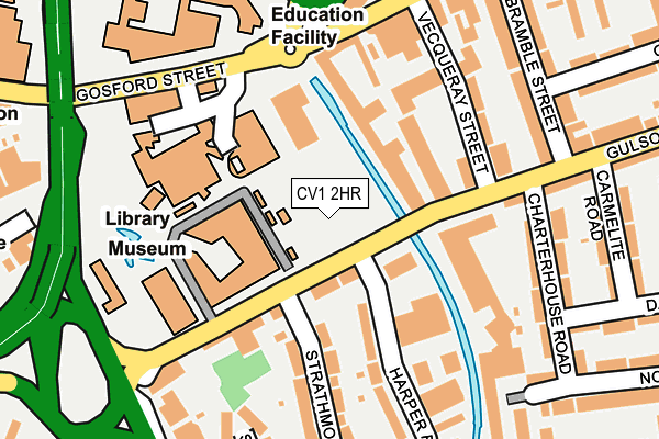 CV1 2HR map - OS OpenMap – Local (Ordnance Survey)