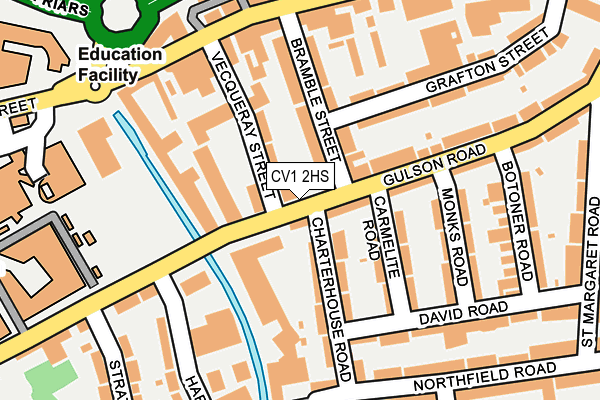 CV1 2HS map - OS OpenMap – Local (Ordnance Survey)