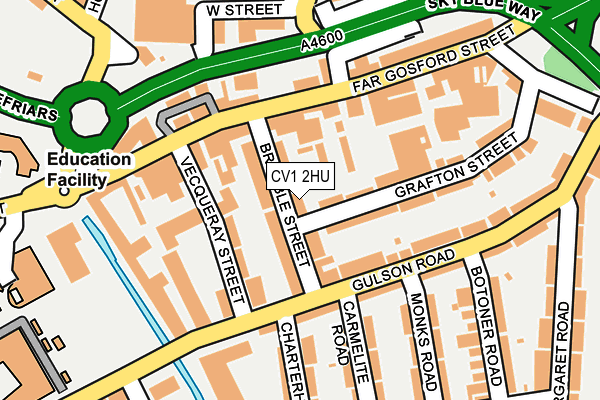 CV1 2HU map - OS OpenMap – Local (Ordnance Survey)