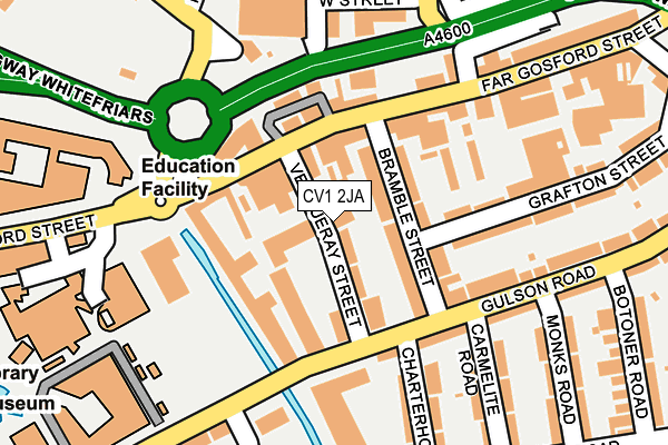 CV1 2JA map - OS OpenMap – Local (Ordnance Survey)