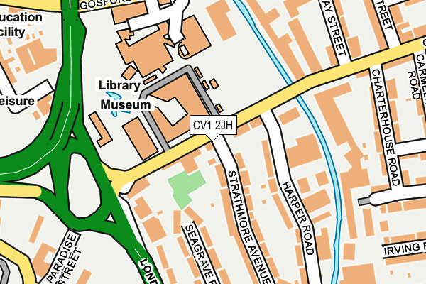 CV1 2JH map - OS OpenMap – Local (Ordnance Survey)