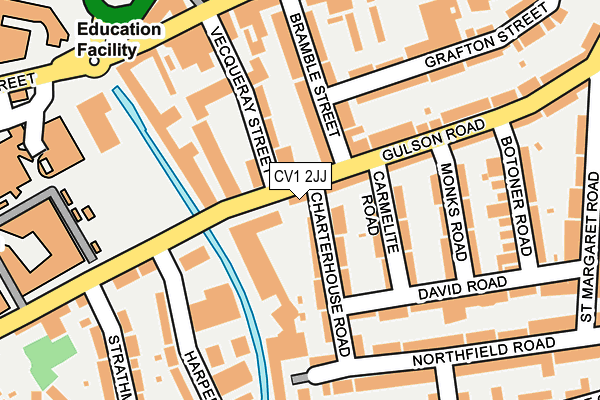 CV1 2JJ map - OS OpenMap – Local (Ordnance Survey)