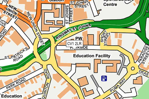 CV1 2LR map - OS OpenMap – Local (Ordnance Survey)