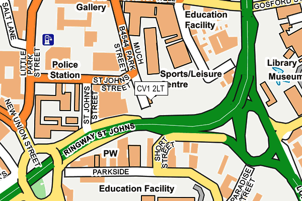 CV1 2LT map - OS OpenMap – Local (Ordnance Survey)