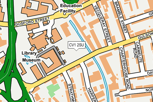 CV1 2SU map - OS OpenMap – Local (Ordnance Survey)