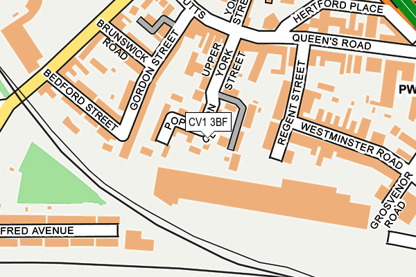 CV1 3BF map - OS OpenMap – Local (Ordnance Survey)