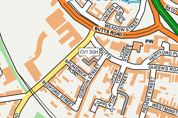 CV1 3GH map - OS OpenMap – Local (Ordnance Survey)