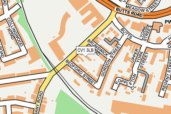 CV1 3LB map - OS OpenMap – Local (Ordnance Survey)