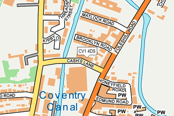 CV1 4DS map - OS OpenMap – Local (Ordnance Survey)