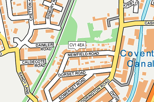 CV1 4EA map - OS OpenMap – Local (Ordnance Survey)