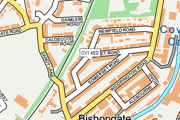CV1 4ED map - OS OpenMap – Local (Ordnance Survey)