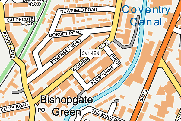 CV1 4EN map - OS OpenMap – Local (Ordnance Survey)