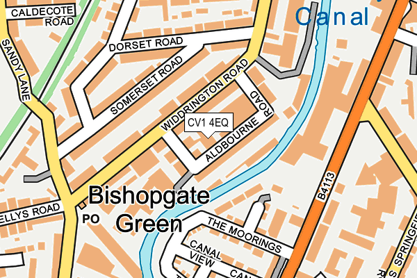 CV1 4EQ map - OS OpenMap – Local (Ordnance Survey)