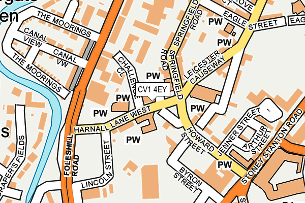 CV1 4EY map - OS OpenMap – Local (Ordnance Survey)