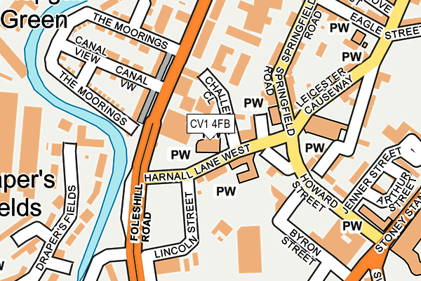 CV1 4FB map - OS OpenMap – Local (Ordnance Survey)