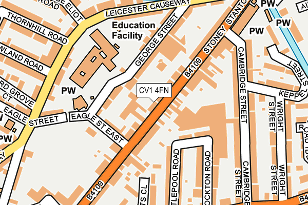 CV1 4FN map - OS OpenMap – Local (Ordnance Survey)
